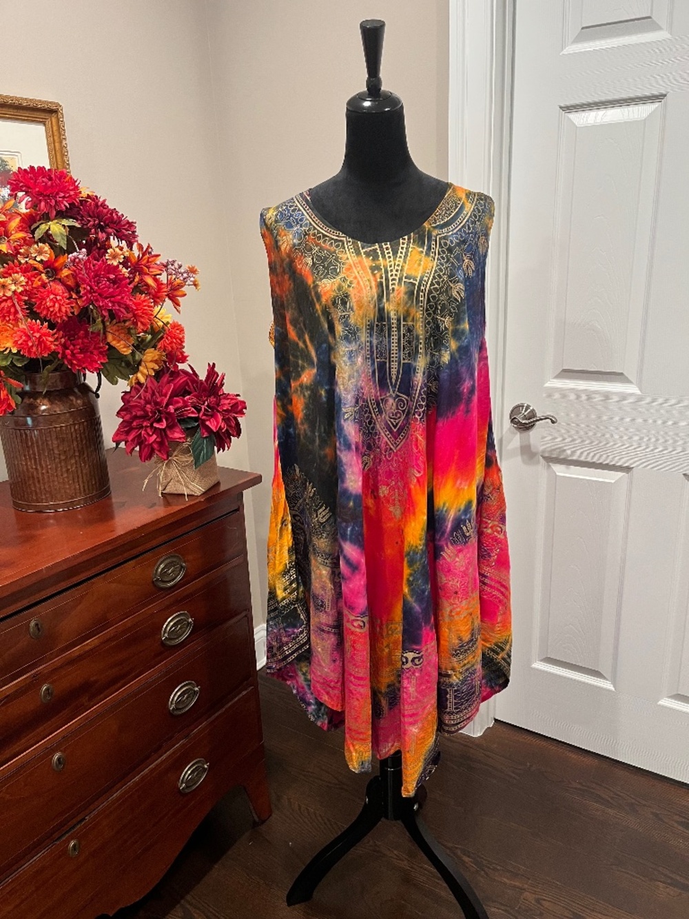 NWT Jessica Taylor Vibrant Sleeveless Sundress OS